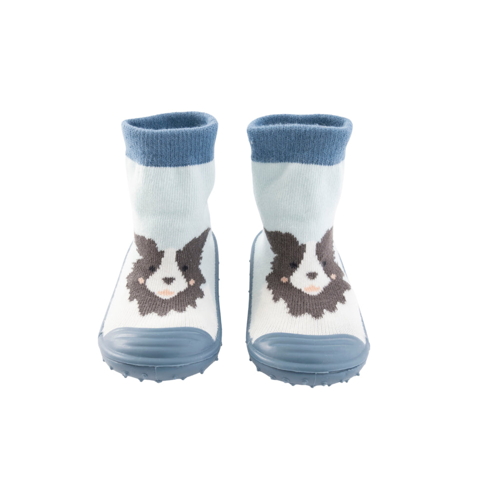 Market Day - Baby Rubber Socks - COLLIE